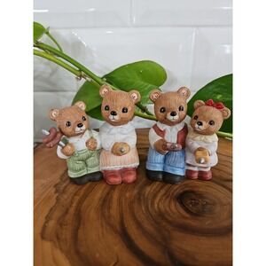 Homco Campfire Bears. Bears Roasting Marshmallows. 1446. Perfect!